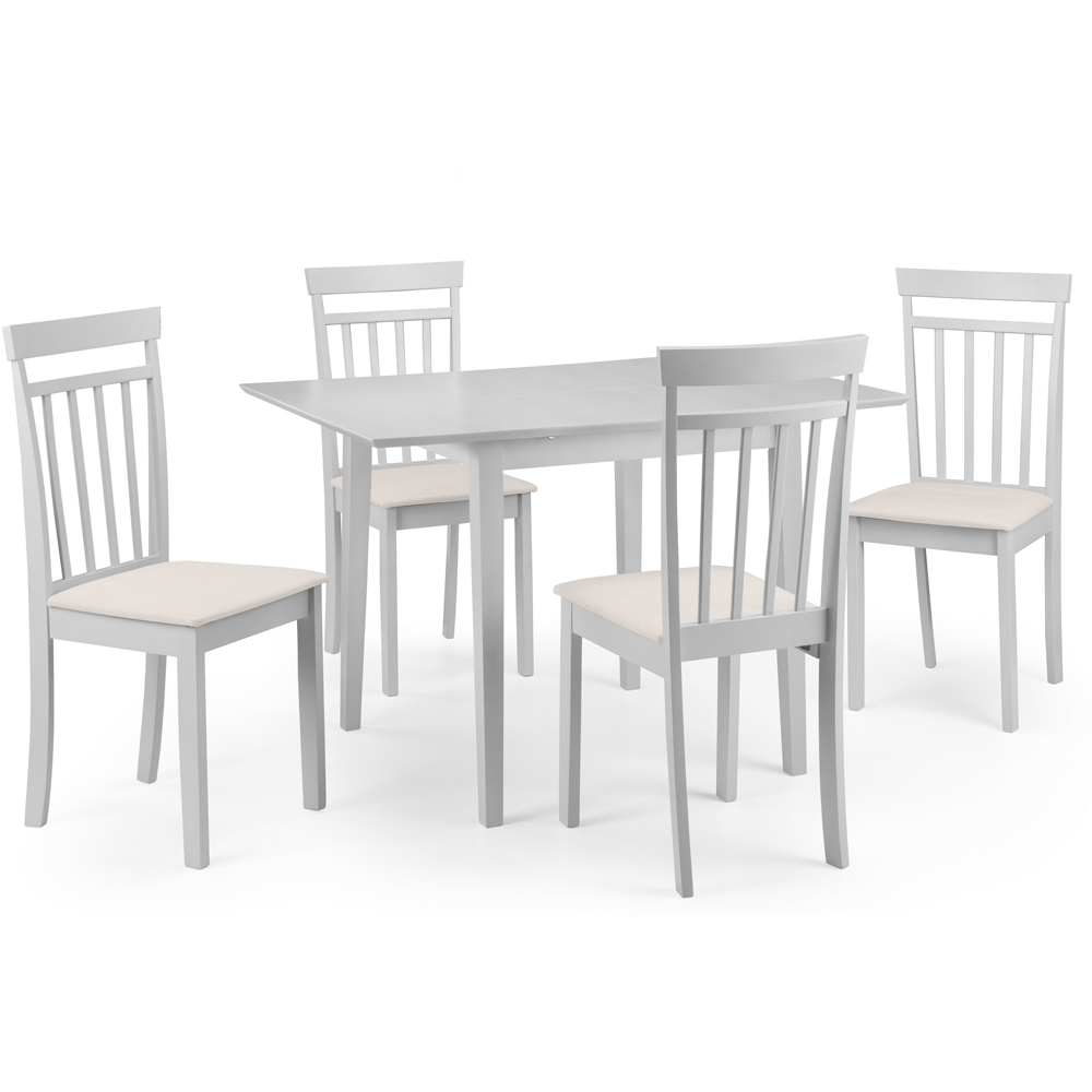 Julian Bowen Rufford 4 Seater Dining Set Grey Image 2