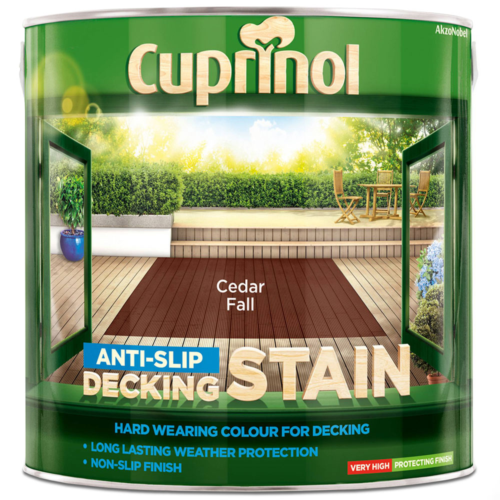 Cuprinol Cedar Fall Anti Slip Decking Stain 2.5L Image 2