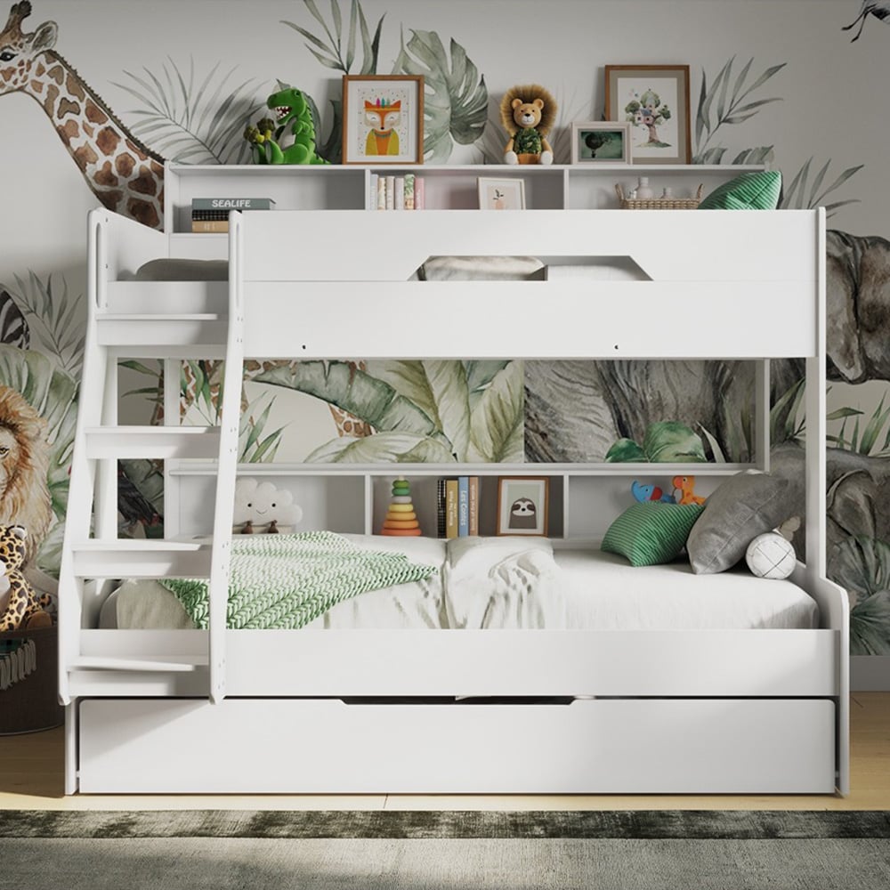 Flair Interstellar Triple White Bunk Bed Image 5