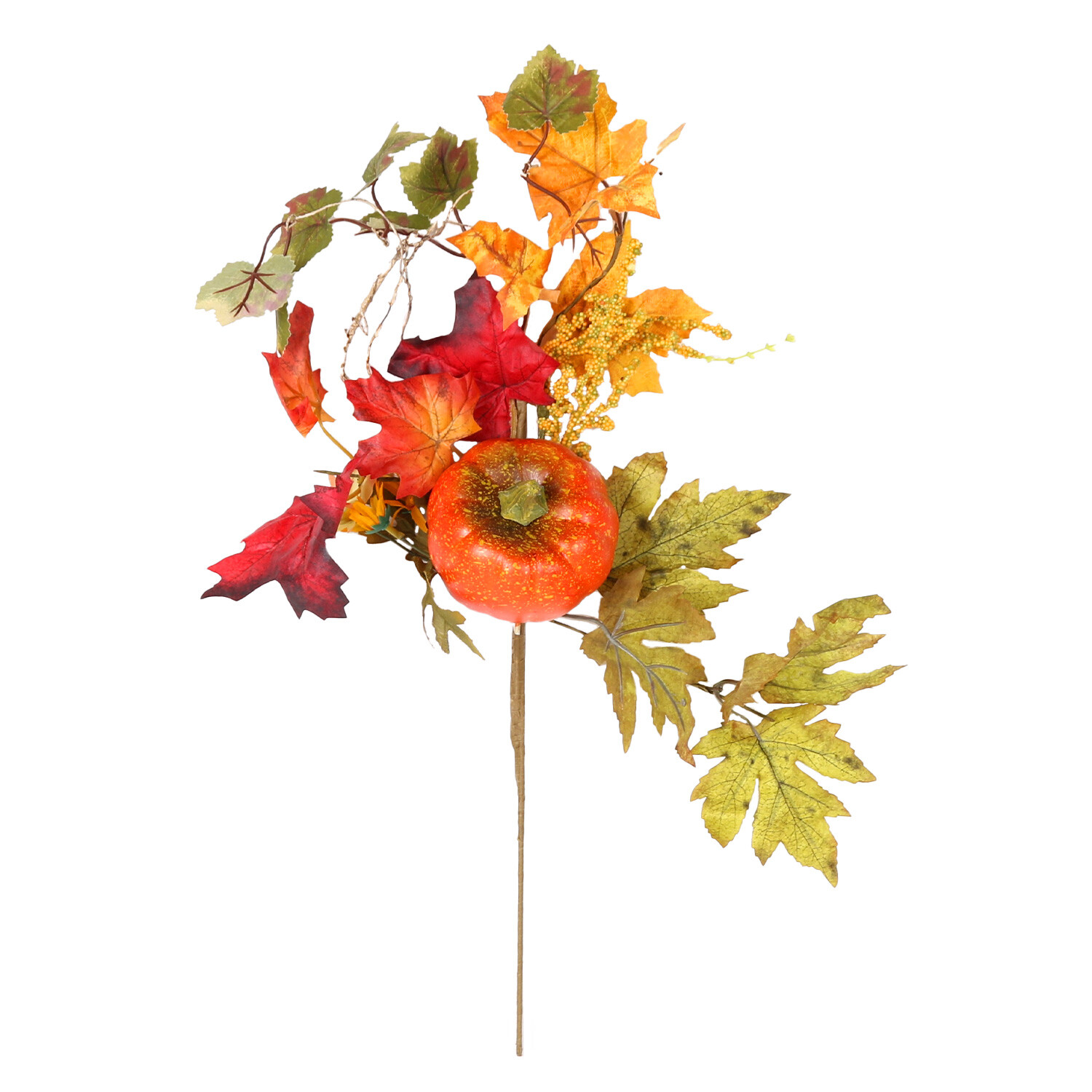 Autumnal Floral Pumpkin Pick Image 3