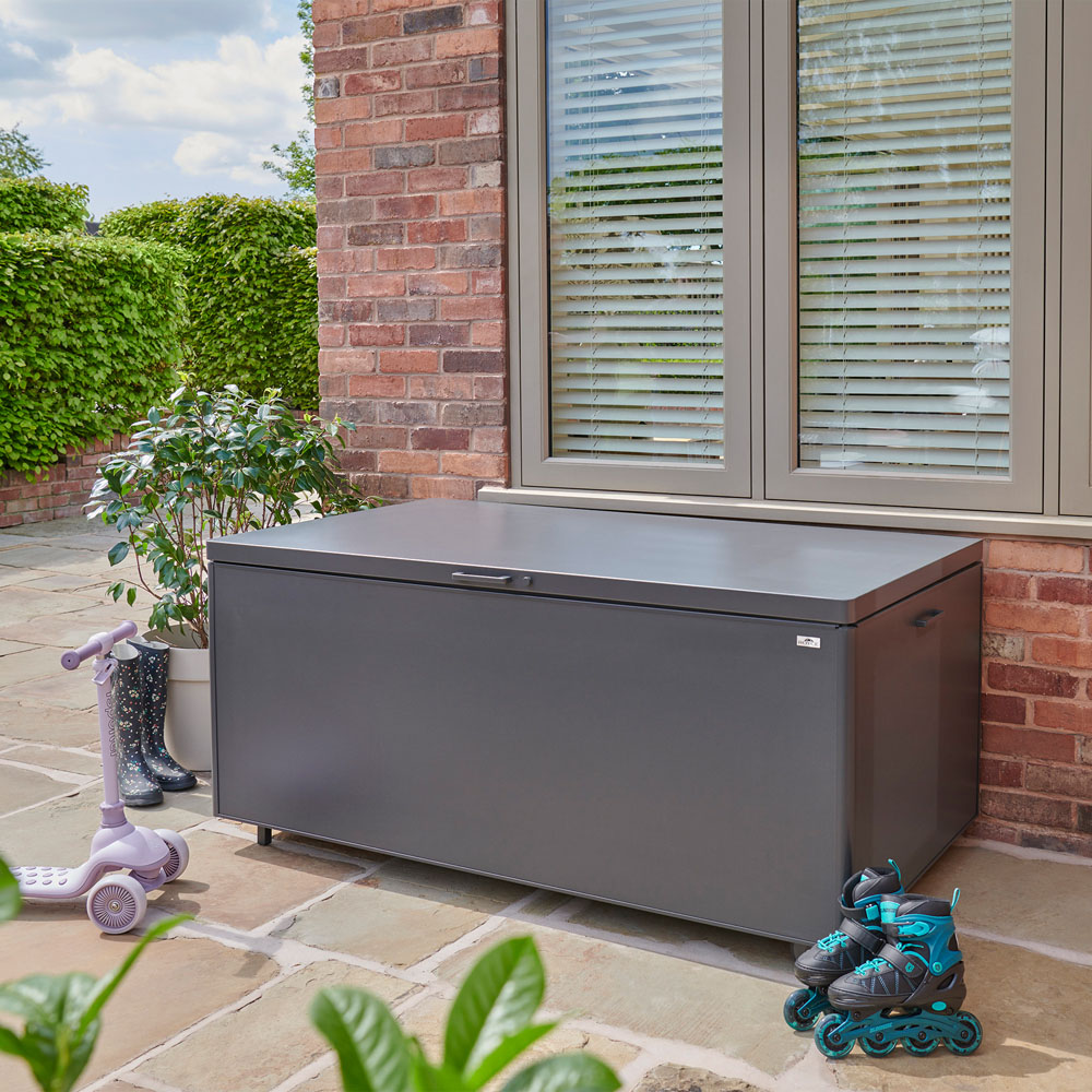 Royce Large Anthracite Outdoor Storage Box Image 7