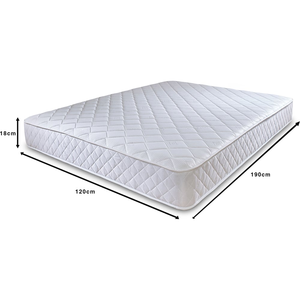 Extreme Comfort Cooltouch Small Double Diamond White Foam Free Open Coil Spring Mattress Image 4