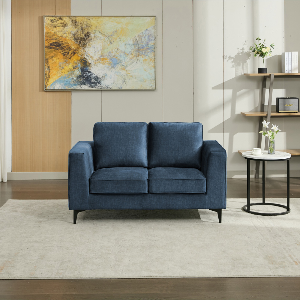 Brooklyn 2 Seater Ocean Blue Sofa Image 5