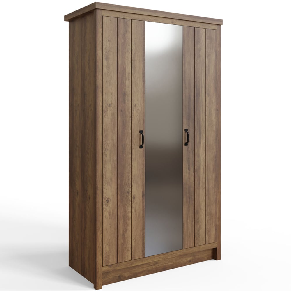 GFW Boston Knotty Oak 4 Piece Bedroom Furniture Set Image 4