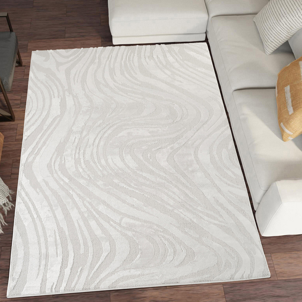 Desire Rugs Hamilton Silver Marble Rug 120 x 170cm Image 2