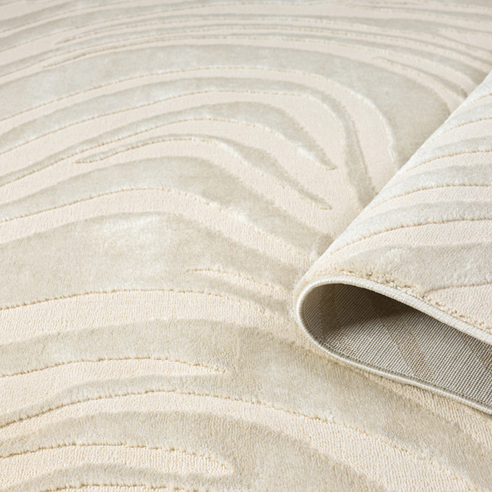 Desire Rugs Vellure Cream Metallic Sheen Marble Design Rug 120 x 170cm Image 4