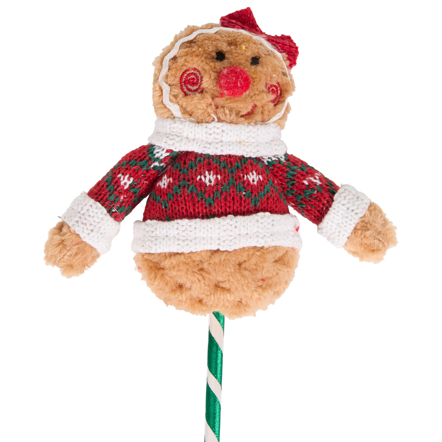 Plush Gingerbread Pick Neutral Image 3