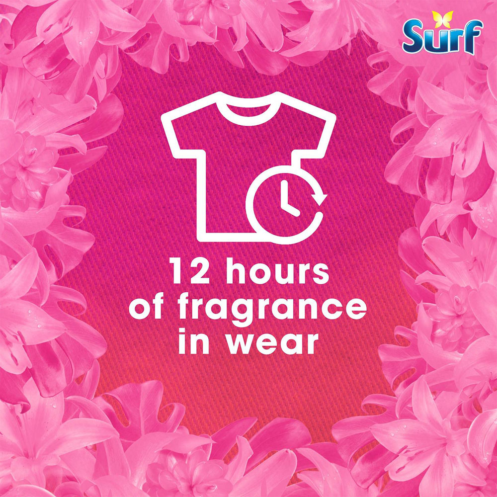 Surf Tropical Lily Laundry Washing Liquid Detergent 35 Washes 945ml 8 Pack Image 4