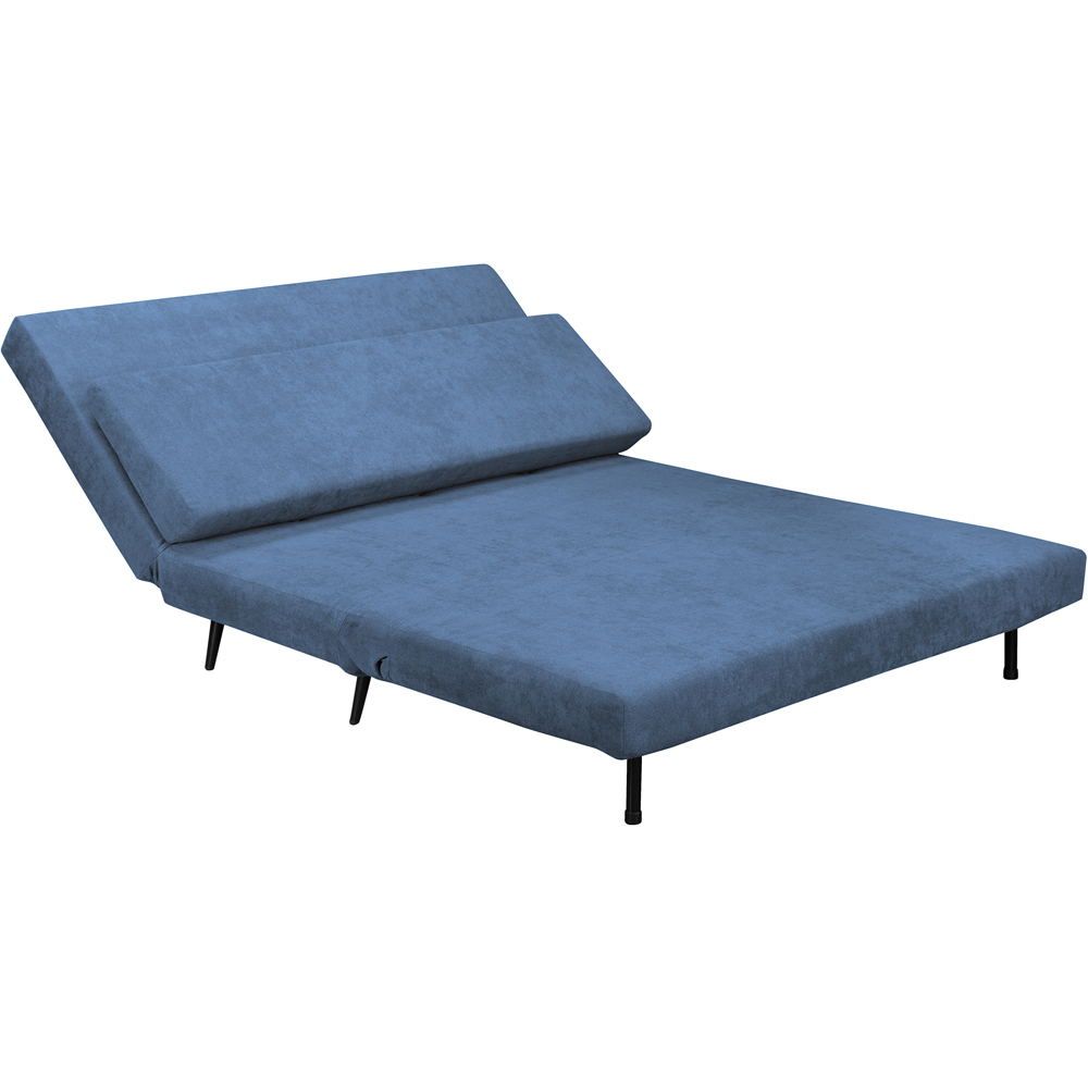 Loft24 Mallory 2 Seater Blue Linen Sofa Bed | Homebase