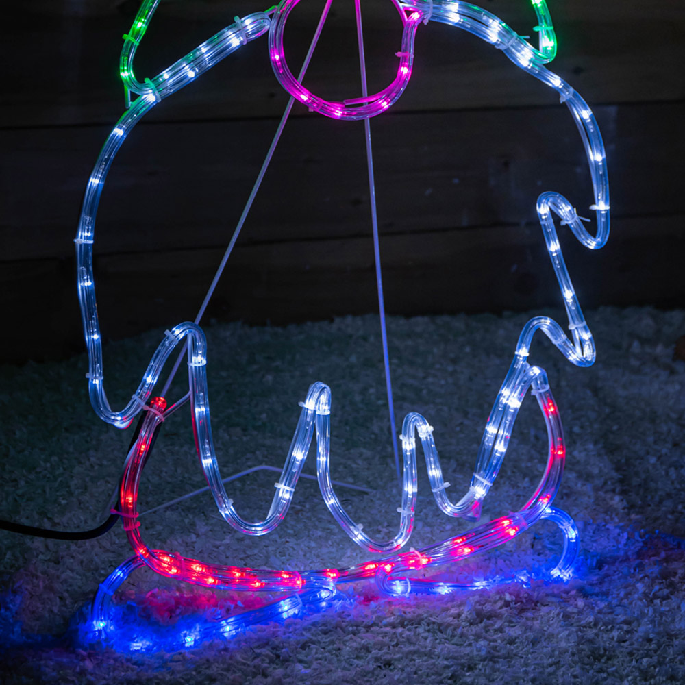 Samuel Alexander 132 Multicolour LED Standing Gnome Rope Light 91cm Image 4
