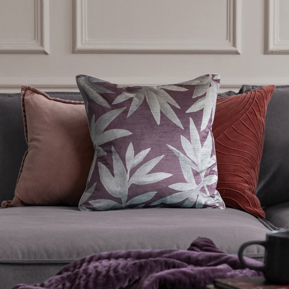 Voyage Maison Additions Silverwood Dusk Velvet Feather Cushion 50 x 50cm Image 2