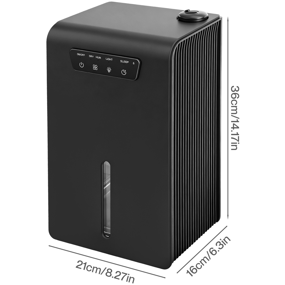 Spector 2-in-1 Black Portable Electric Dehumidifier 3.2L Image 9