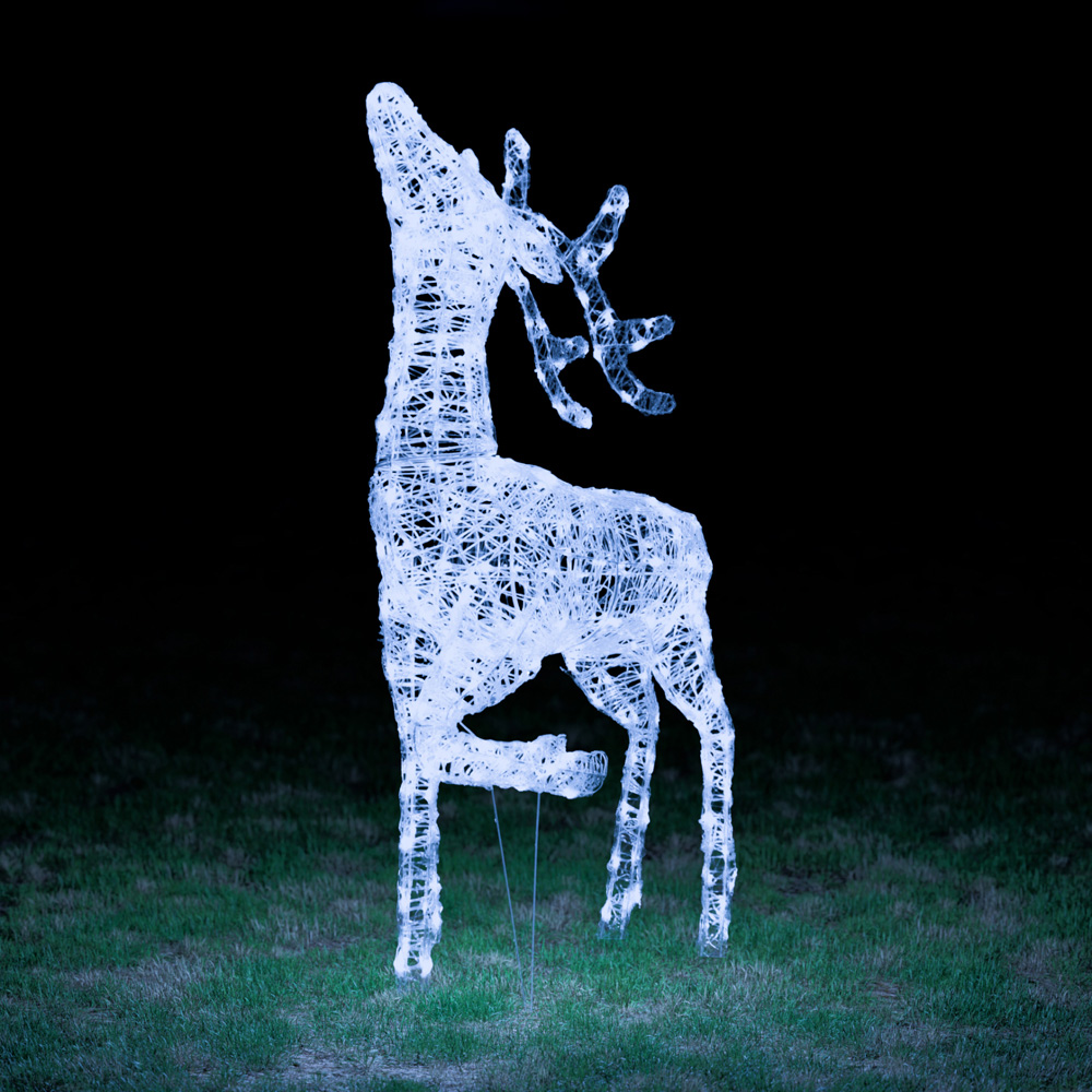 The Christmas Centre 300 LED Soft Acrylic Light-Up Elegant Stag Reindeer 4.5ft Image 2