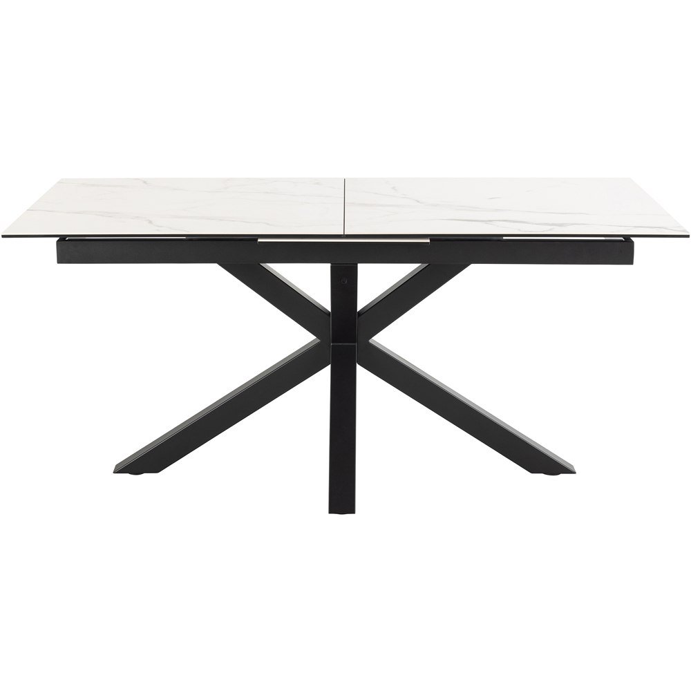 Florence Heaven Ceramic 8 Seater Extendable Dining Table White Image 3