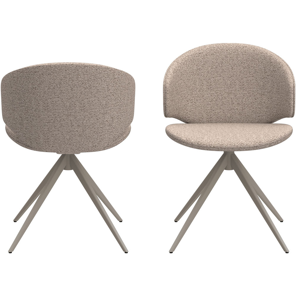 Florence Palermo Ella 4 Seater Ceramic Dining Set Grey and Beige Image 4