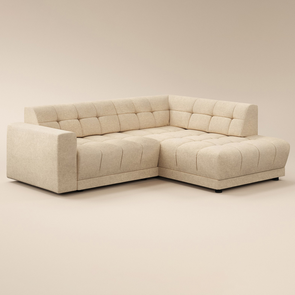 SOLACE+CO Asta Cream 3 Seater Right Corner Sofa Image 2