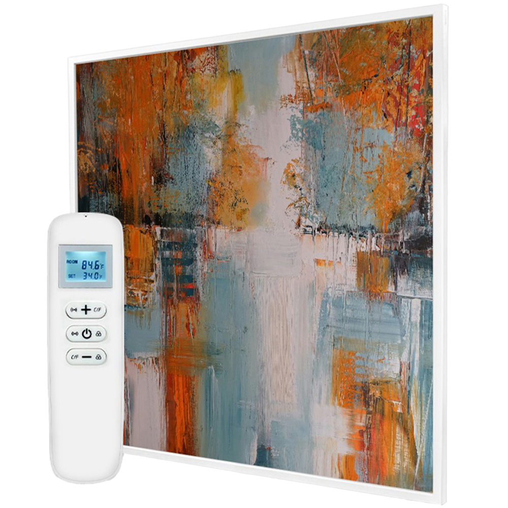 Mirrorstone Nexus 350W Autumn Lake Wi-Fi Infrared Heating Panel 595 x 595mm Image 1