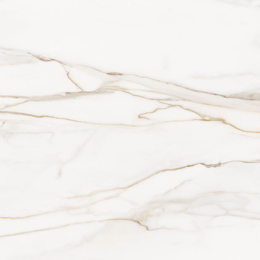 Top Ceramics Matt White and Gold Marble Effect Porcelain Wall Tile 600 x 600mm Image 4