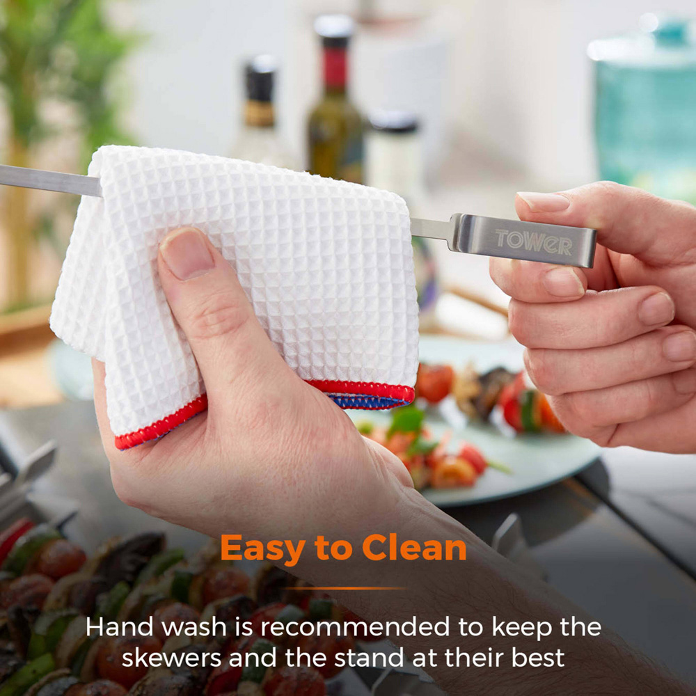 Tower 6 Piece Skewer Set with Stand Image 5