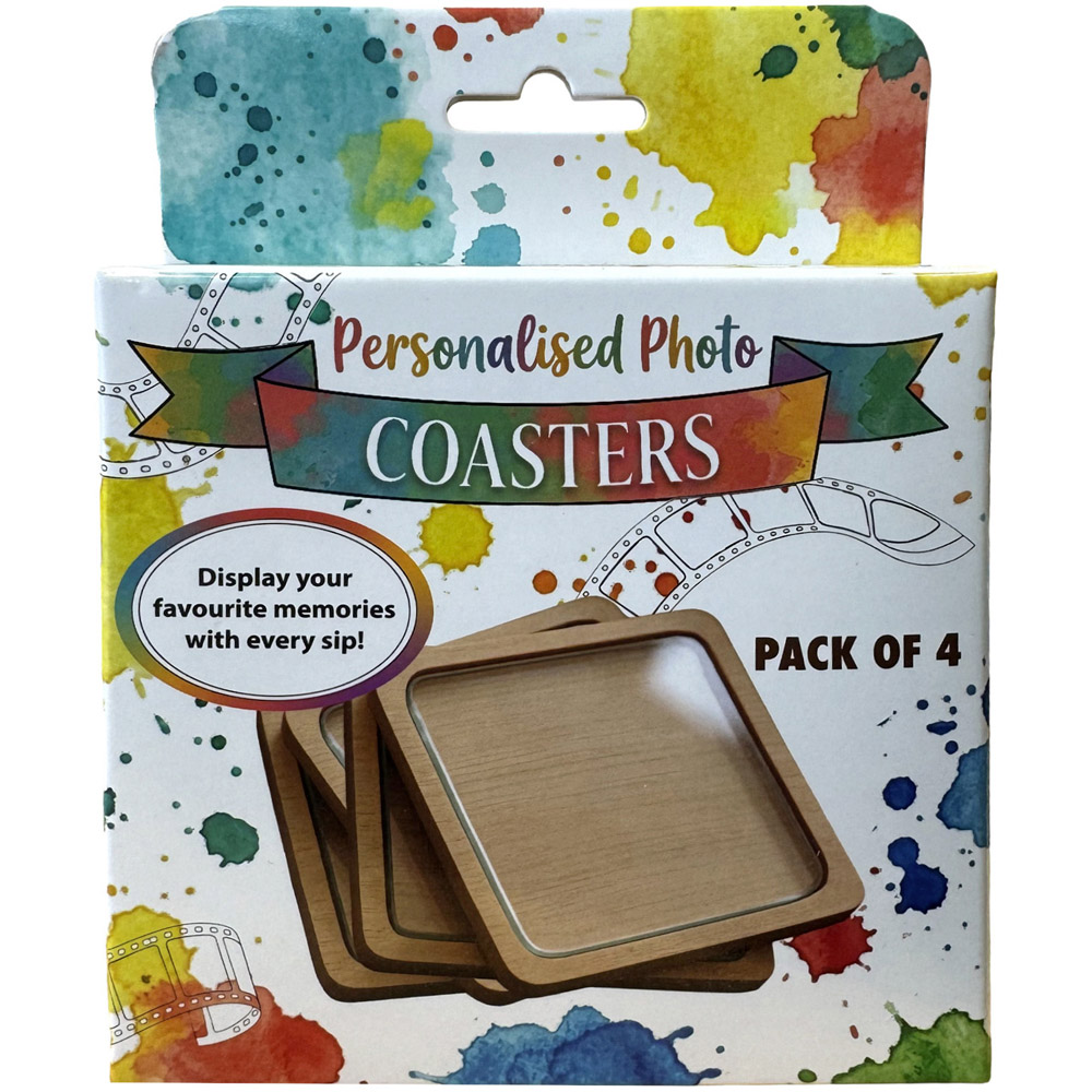 Pack of 4 Photo Coasters Natural Image 2