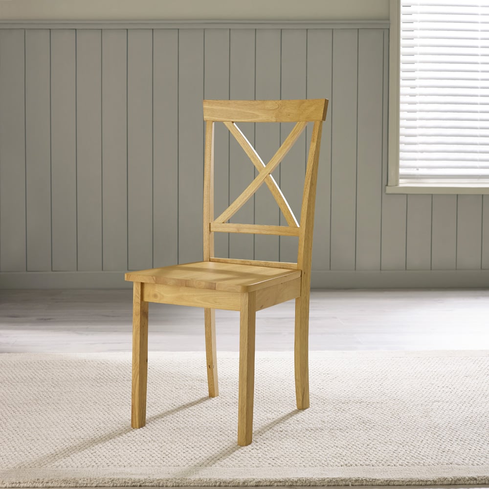 Furniturebox Bodmin Marros 2 Seater Round Wooden Dining Set Oak Effect Image 8