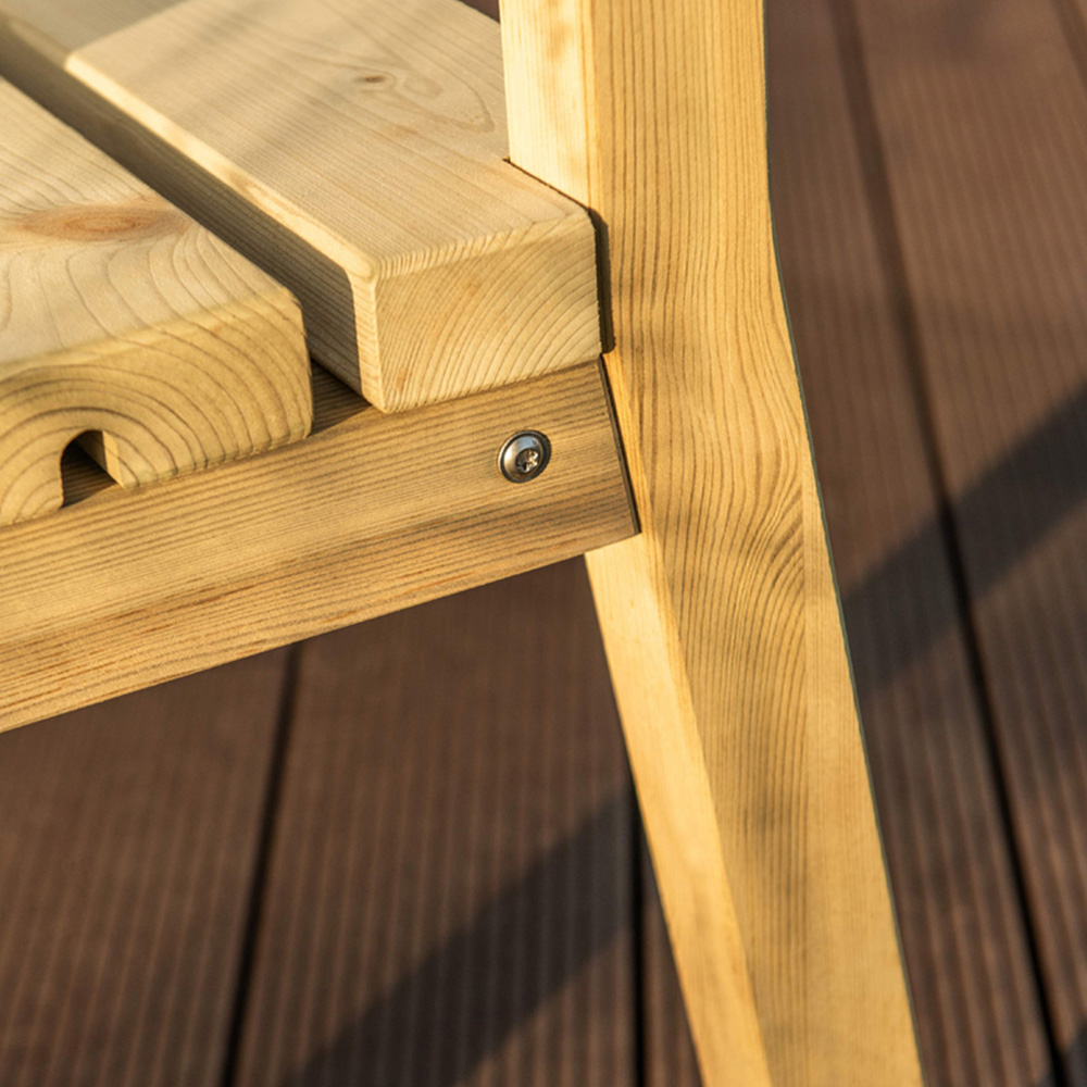 AMATA Ungurs 3 Seater Green Straight Bench Image 5