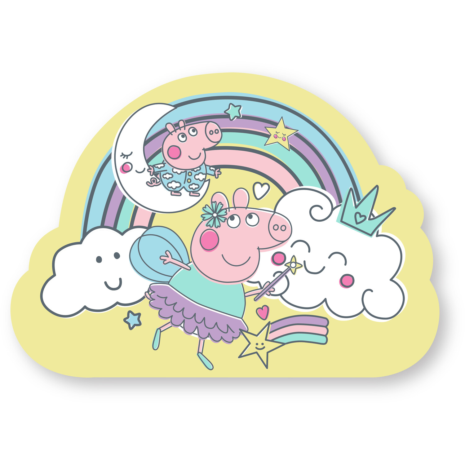 Peppa Pig Reversible Cushion Multicolour Image 2