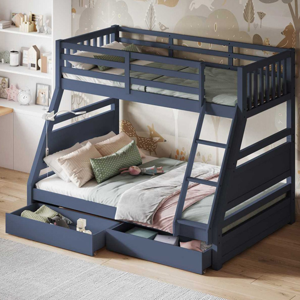 Flair Ollie Navy Triple Bunk Bed Image 5