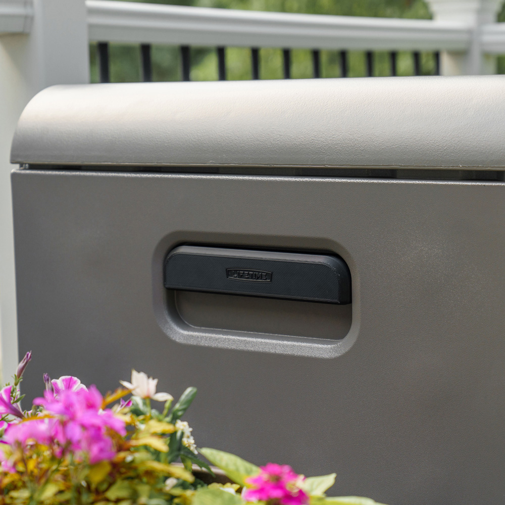 Lifetime Products 624L Dark Grey Modern Outdoor Storage Deck Box Image 8