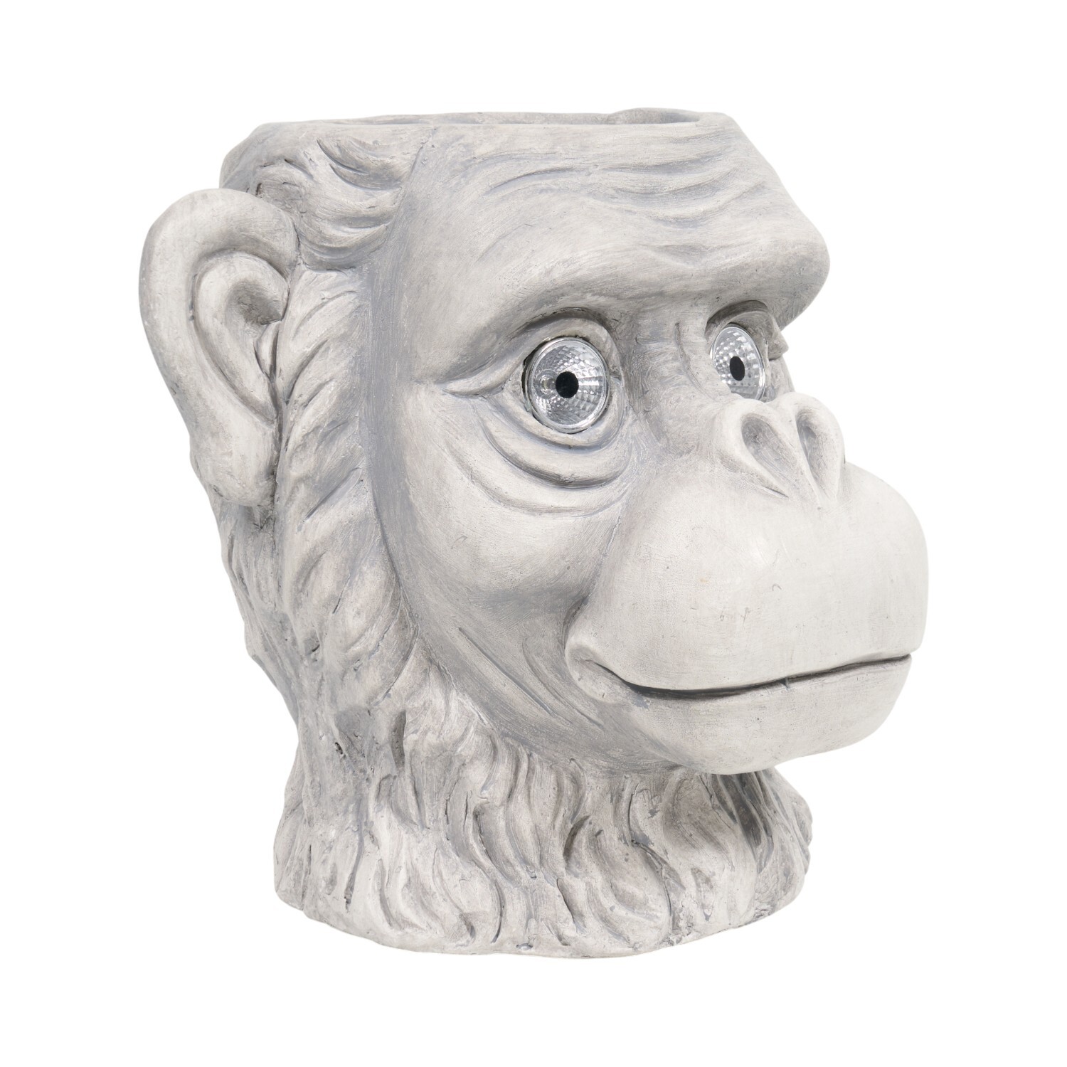 Solar Monkey Planter Grey Image 4