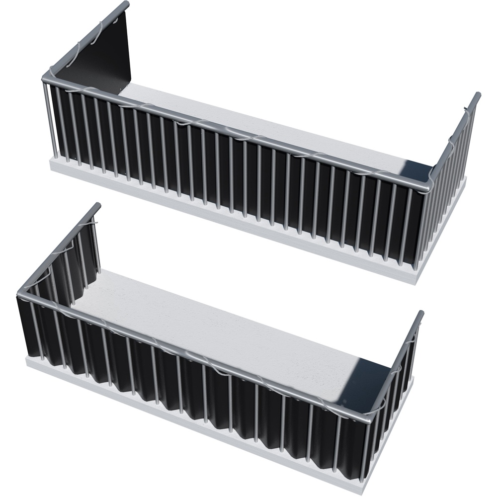 tectake 75 x 600cm Grey Type 2 Balcony and Garden Privacy Screen Image 2