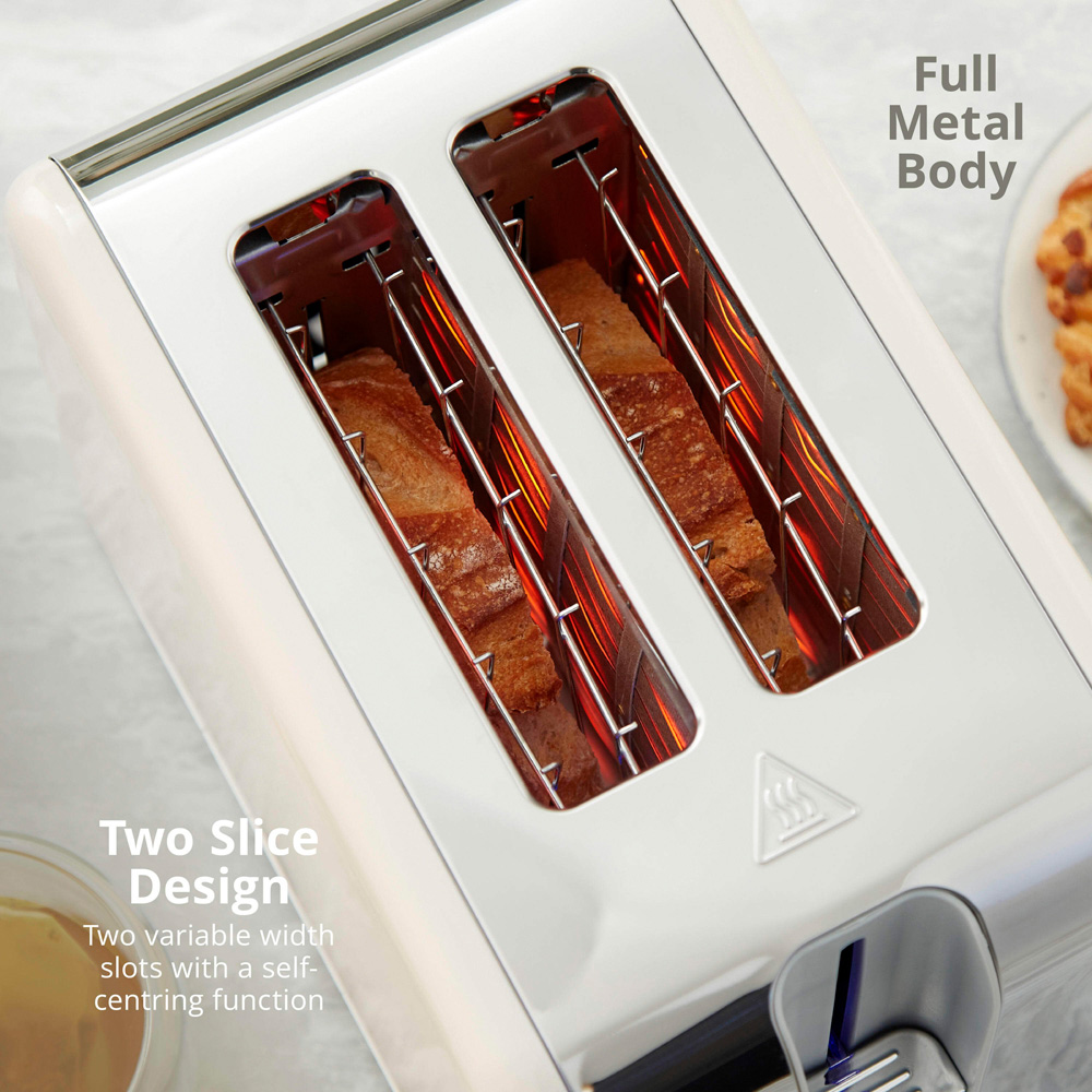 Swan Solace EEJB316 Cream 2 Slice Toaster and 1.7L Kettle Set Image 9