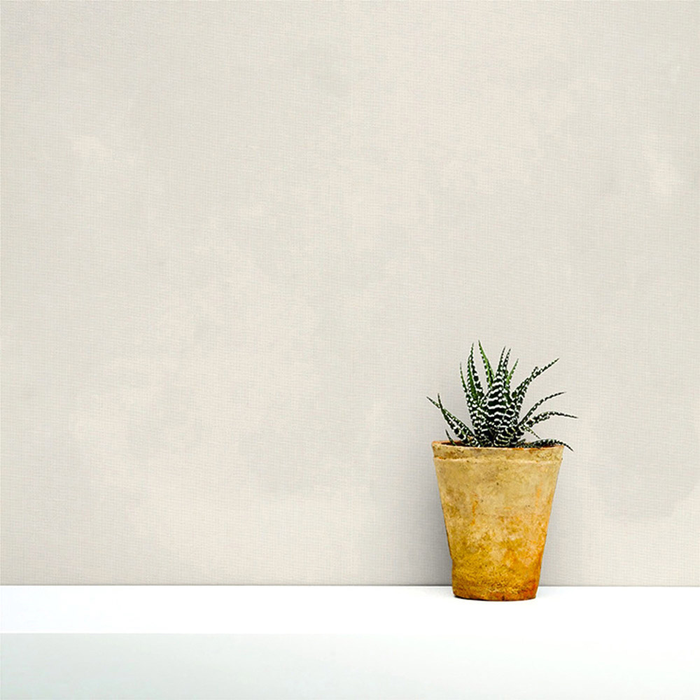 Grandeco Panama Plain Textured Linen Fabric Cream Wallpaper Image 3