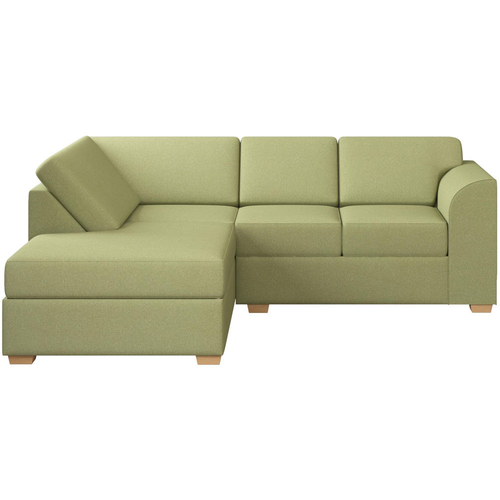 Modo 3 Seater Venice Olive Left Hand Fixed Back L-Shape Corner Sofa Image 3