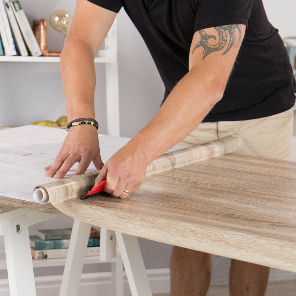 d-c-fix Sonoma Oak Light Sticky Back Plastic Vinyl Wrap Film 67.5cm x 5m Image 3