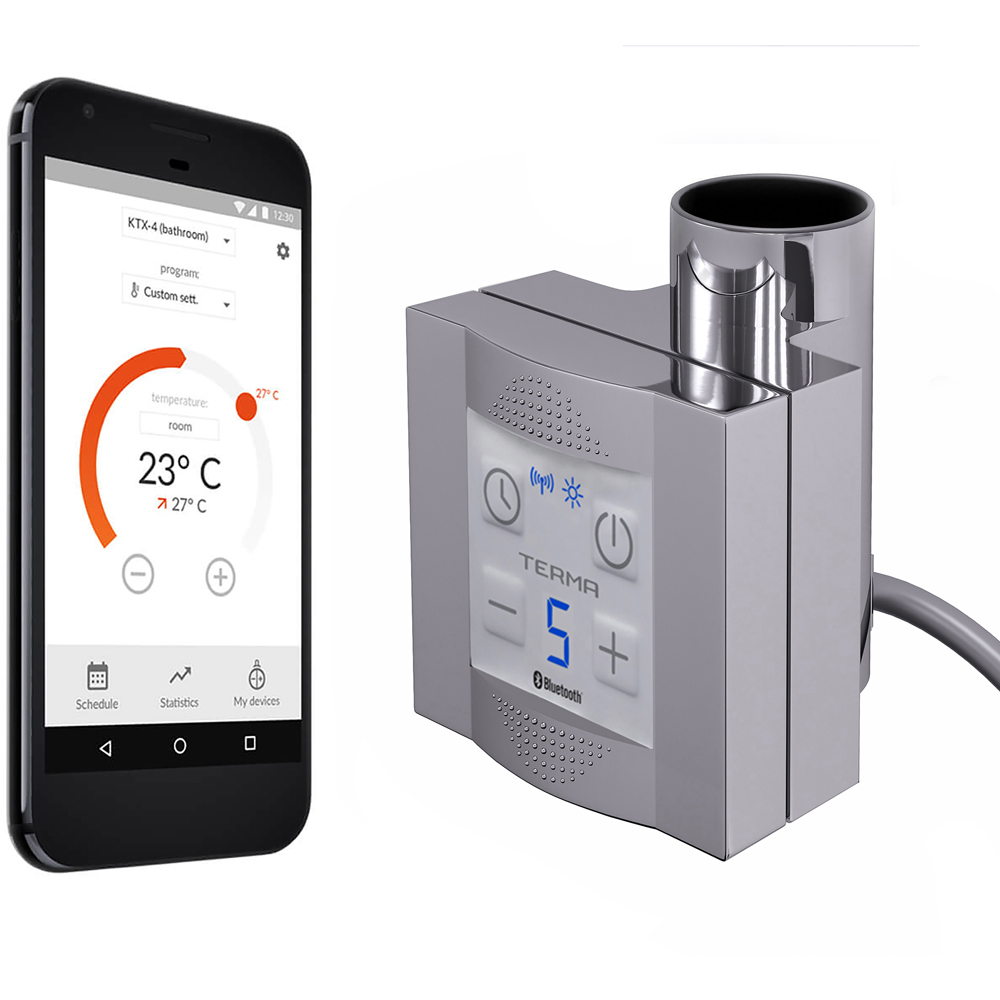 Terma KTX-4 Blue Chrome Heating Element Controller Image 4