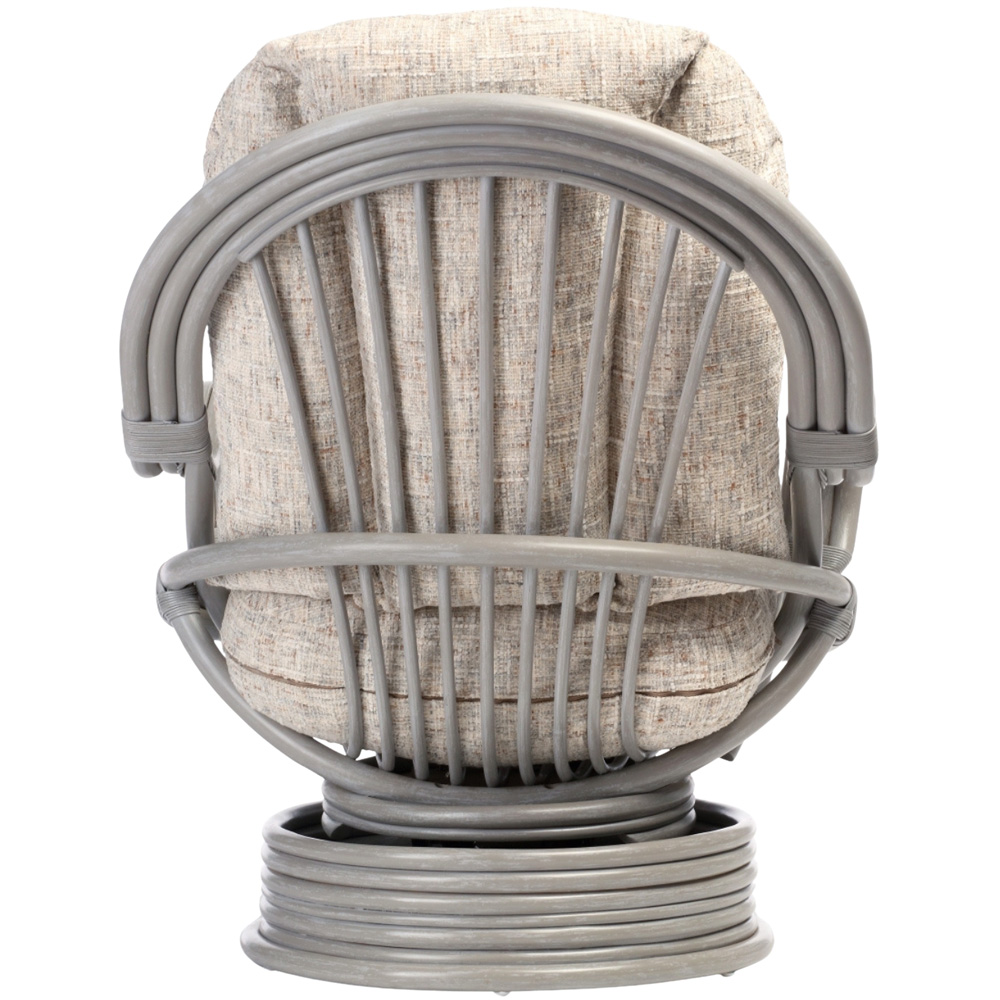 Desser Furniture Madrid Grey Natural Rattan Laminated Farrow Swivel Rocking Chair Image 5