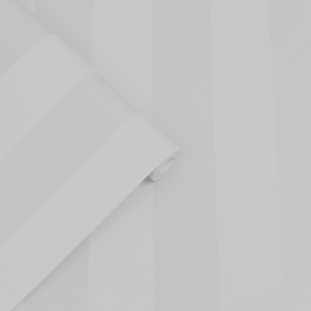 Laura Ashley Lille Pearlescent Stripe Silver Wallpaper Image 2