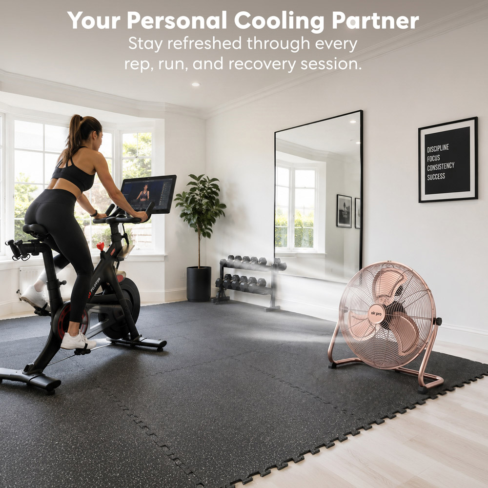 Air Pro Copper 3 Speed Powerful Air Cooling and Circulating Floor Fan 20 inch Image 4