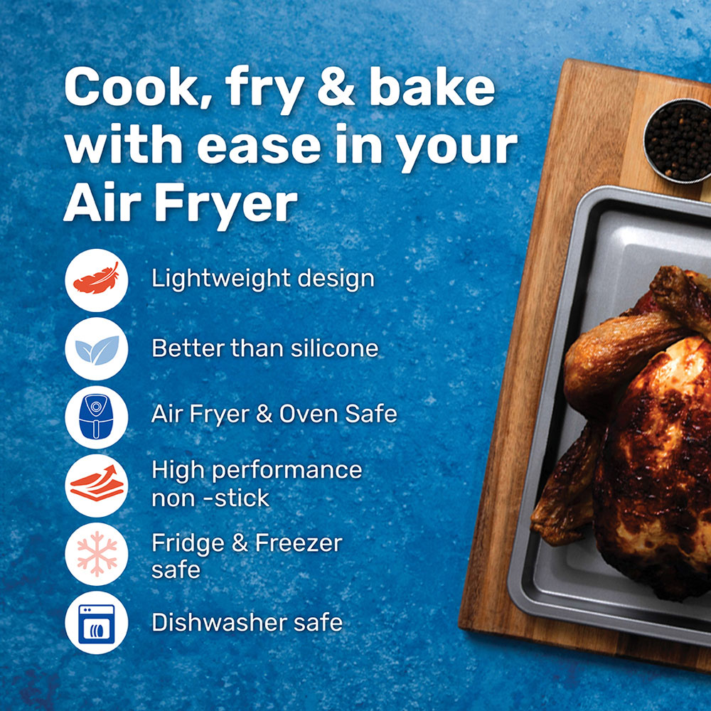 Wham BetterWare Set of 2 Air Fry Mini Oven Tray Image 3