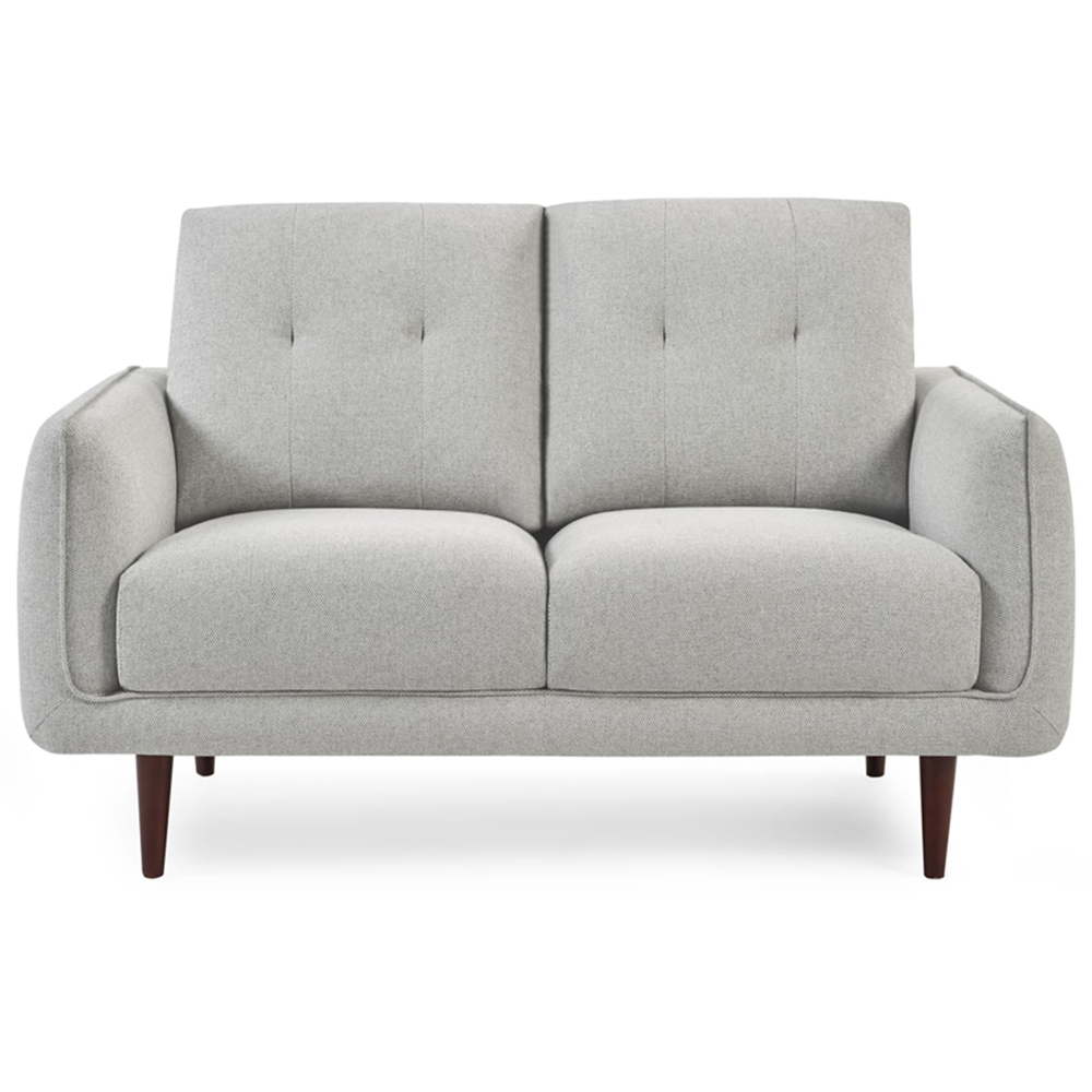 Julian Bowen Remy 2 Seater Light Grey Woven Fabric Sofa Image 3