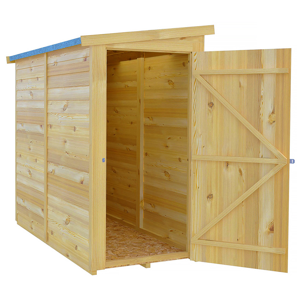 Shire GB Garden Value 6 x 3ft Overlap Pent Garden Shed Image 1