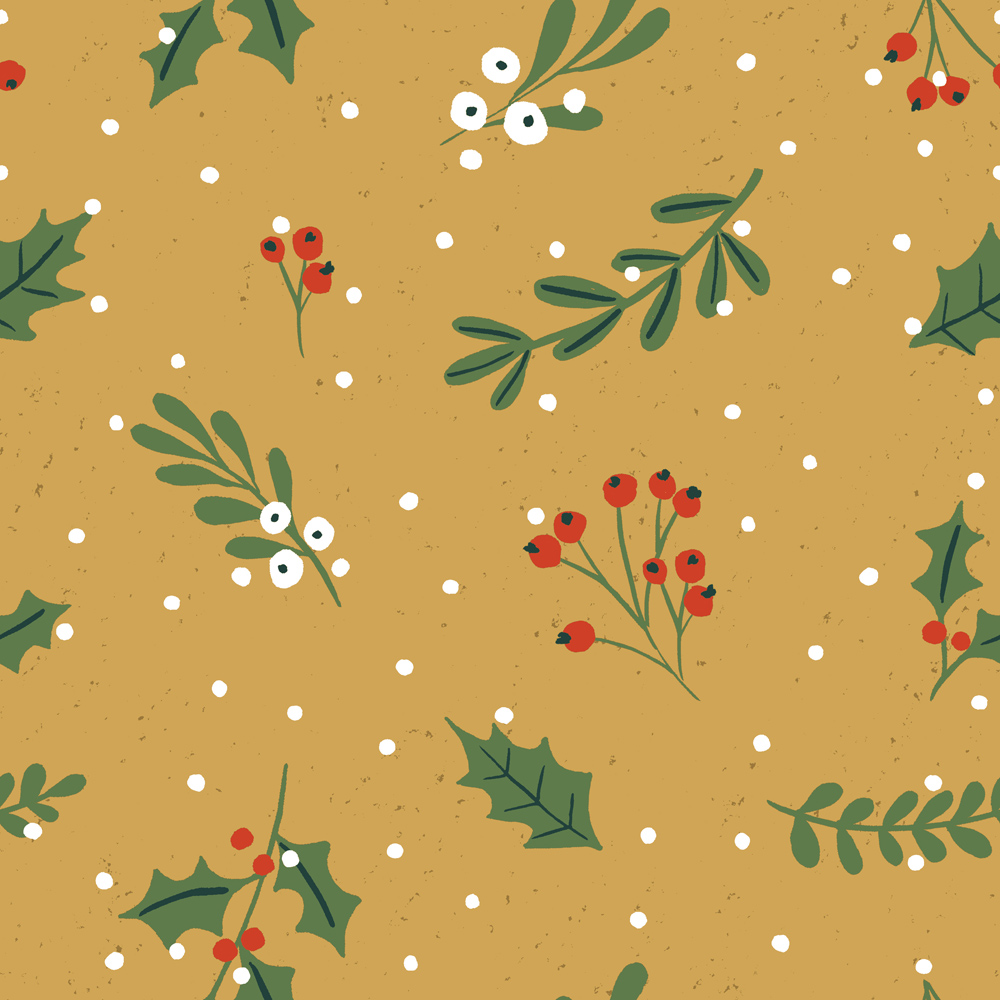 furn. Single Green Deck the Halls Christmas Duvet Cover Set Image 5