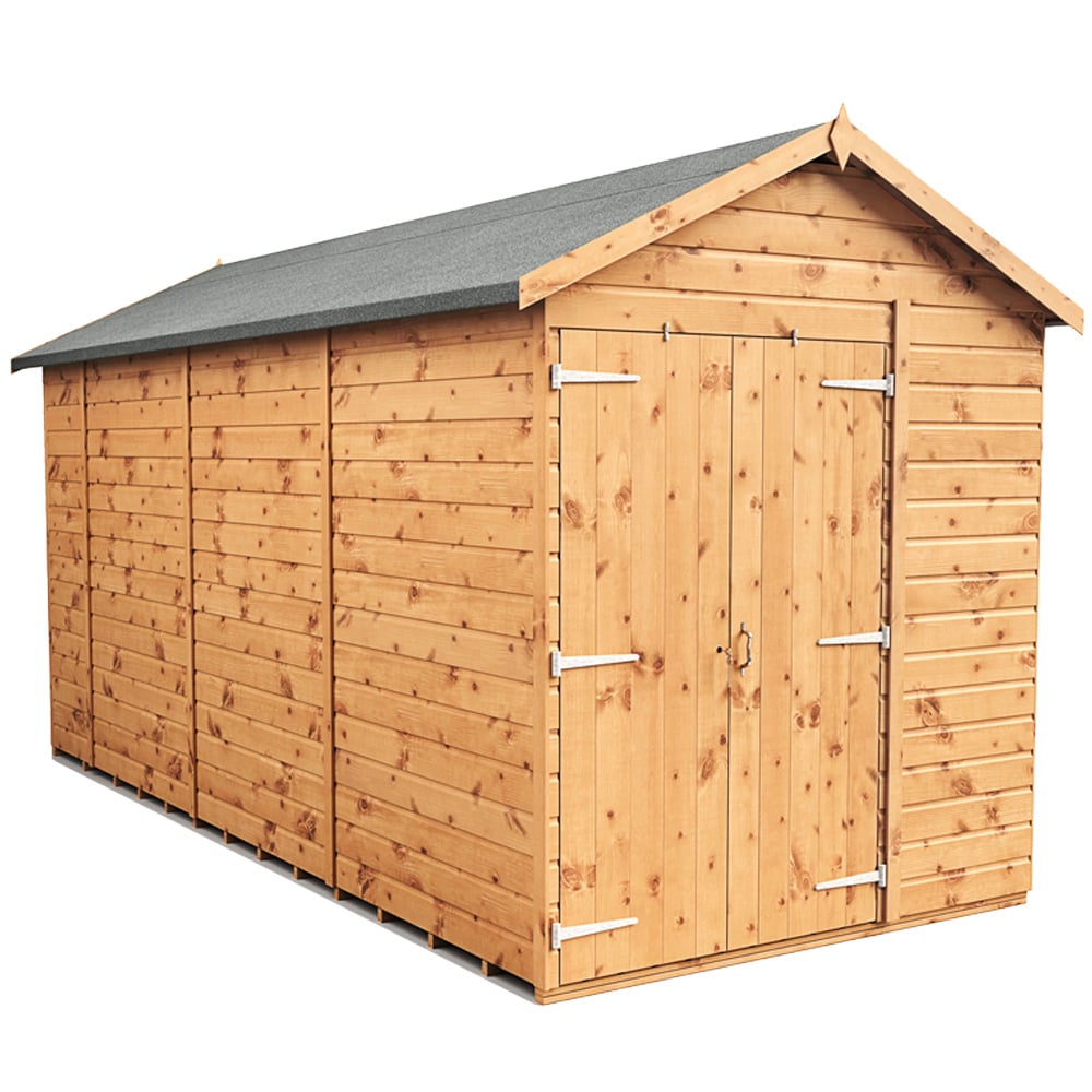 Empire Sheds 6 x 14ft Double Door Tongue and Groove Wooden Apex Garden Shed Image 1