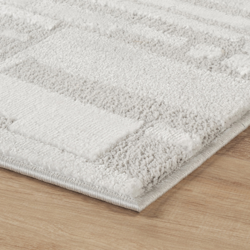 Desire Rugs Hamilton Silver Bold Geometric Rug 200 x 290cm Image 4