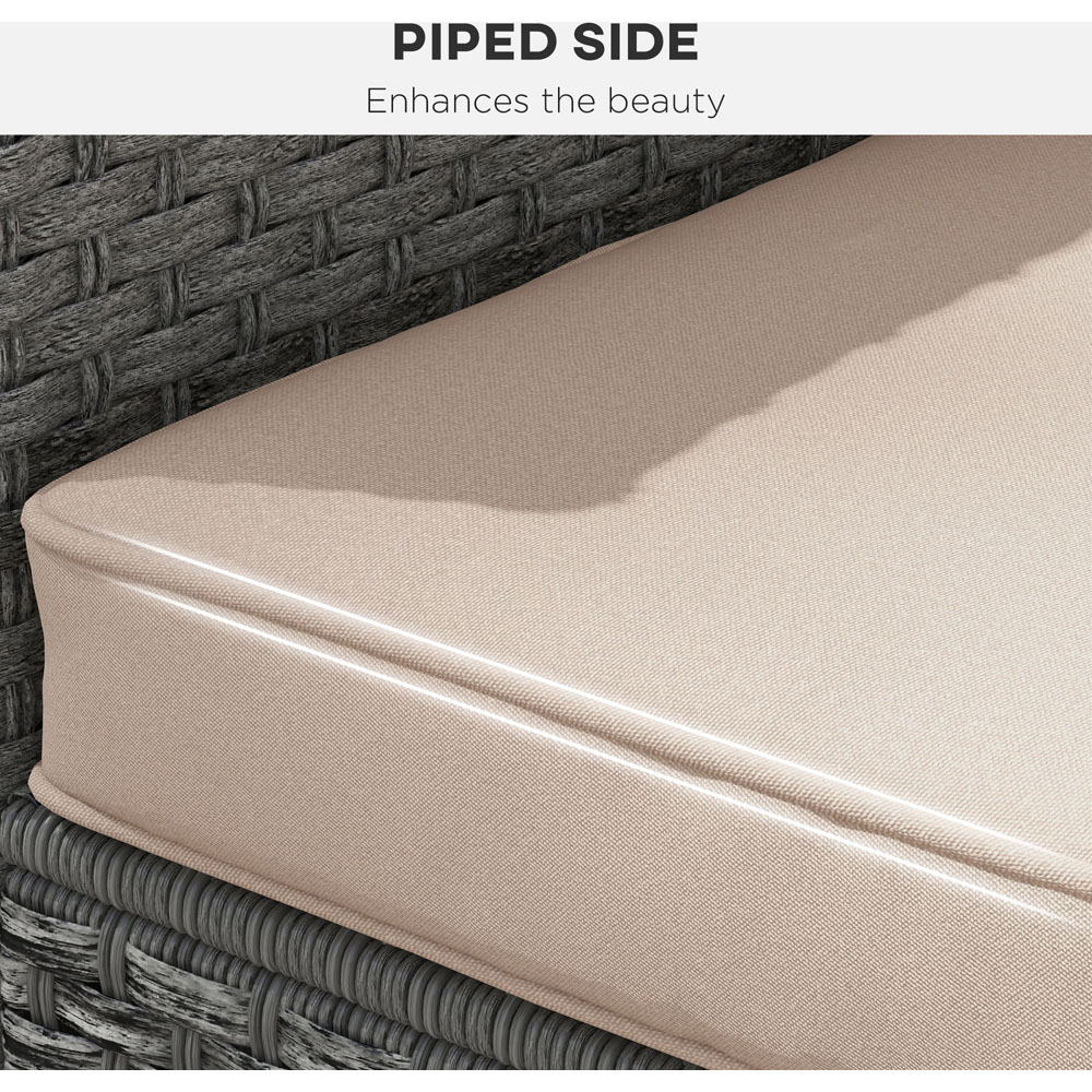 Outsunny Beige Back and Seat Replacement Cushion Set Image 5