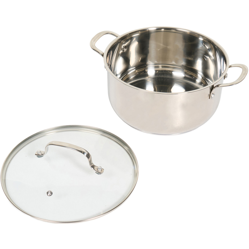 Aluminium Stock Pot with Glass Lid Image 3