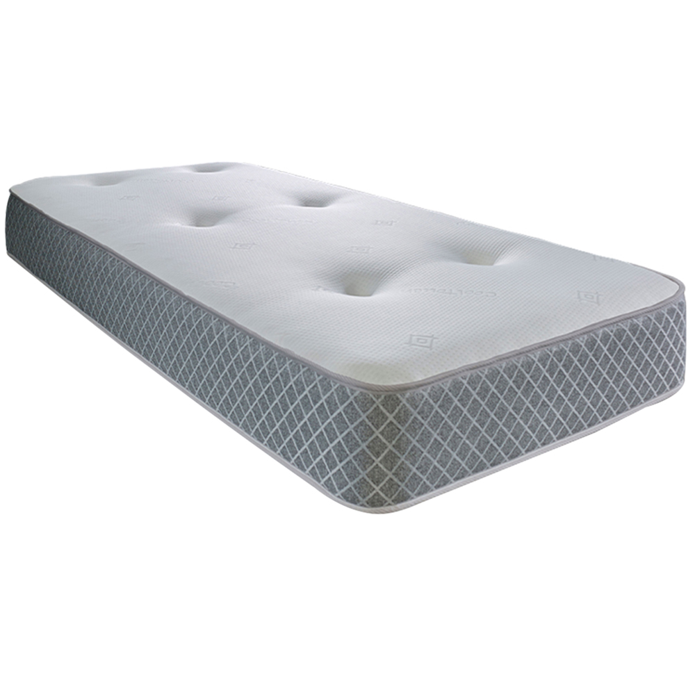 Starlight Beds Single Tufted Hybrid Memory Foam and Spring Mattress Image 1