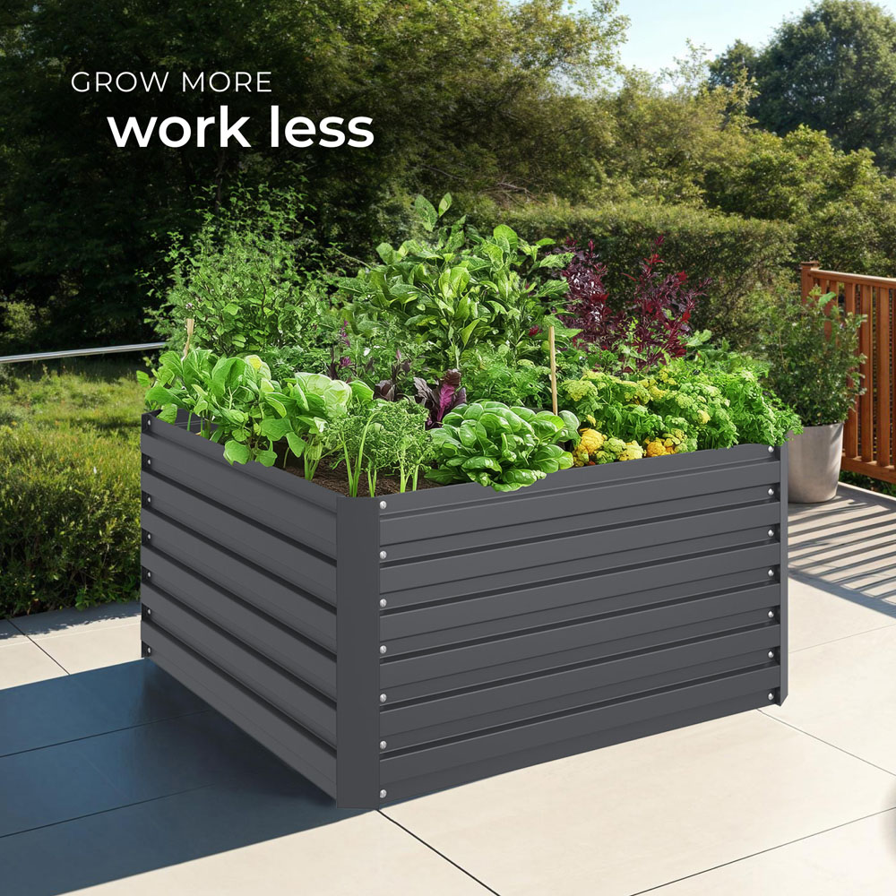 tectake Galvanised Raised Bed 540L Image 3