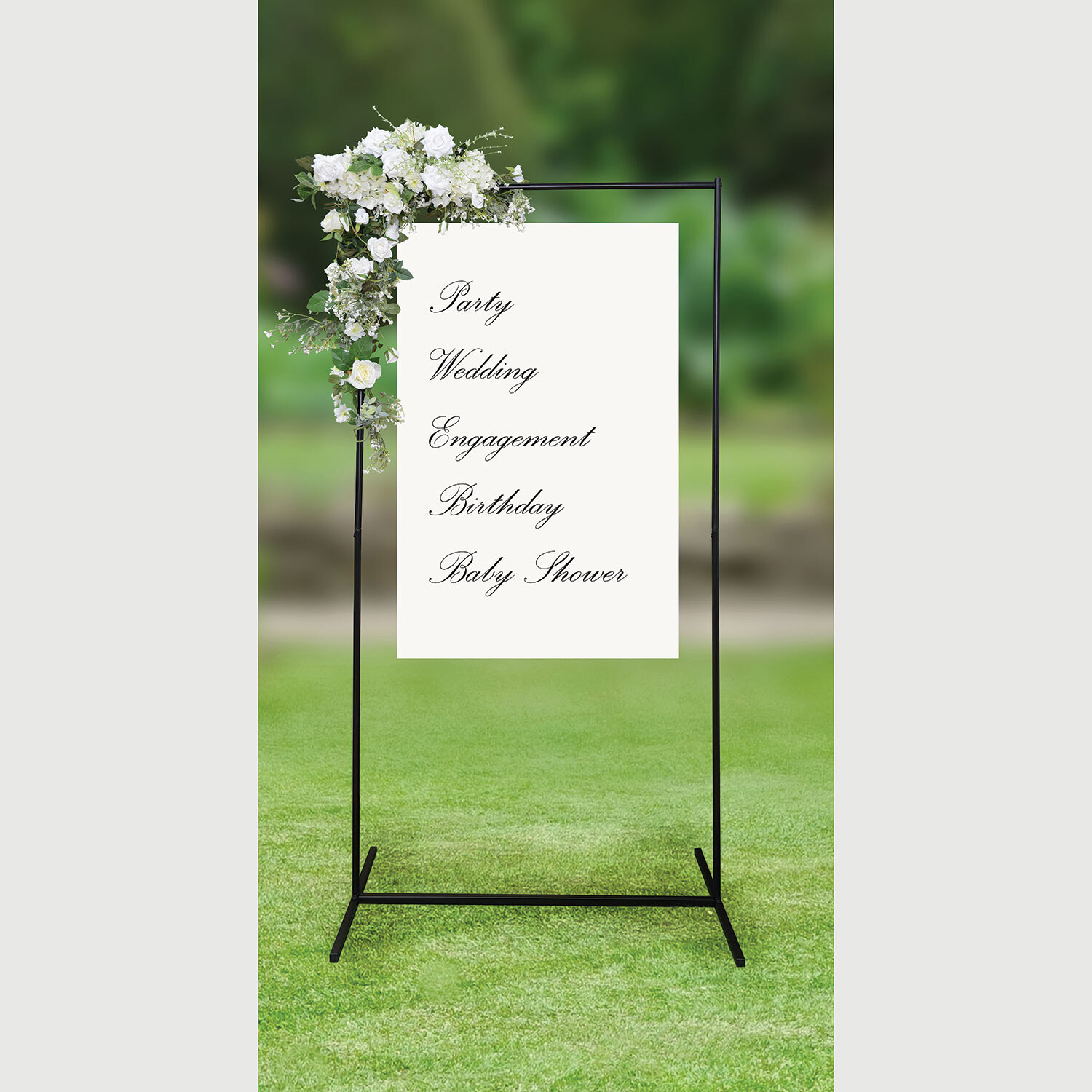 Single Metal Sign Stand in Assorted styles Image 3